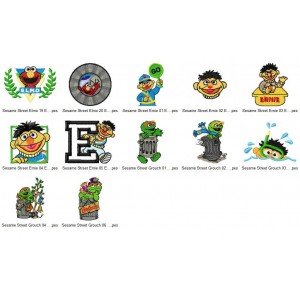Collection 12 Sesame Street Embroidery Designs Collection 07